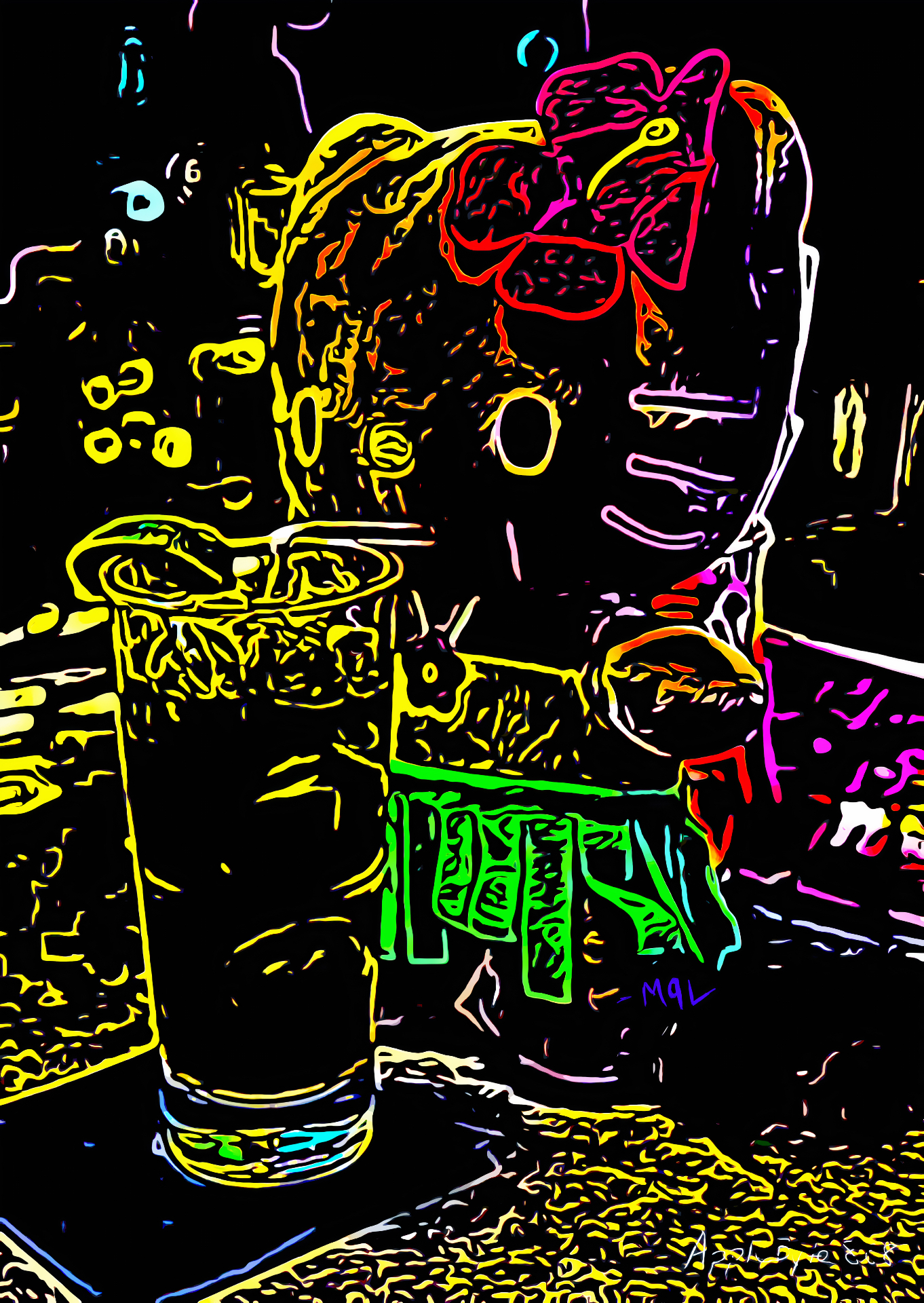Aloha Tipsy Kitty